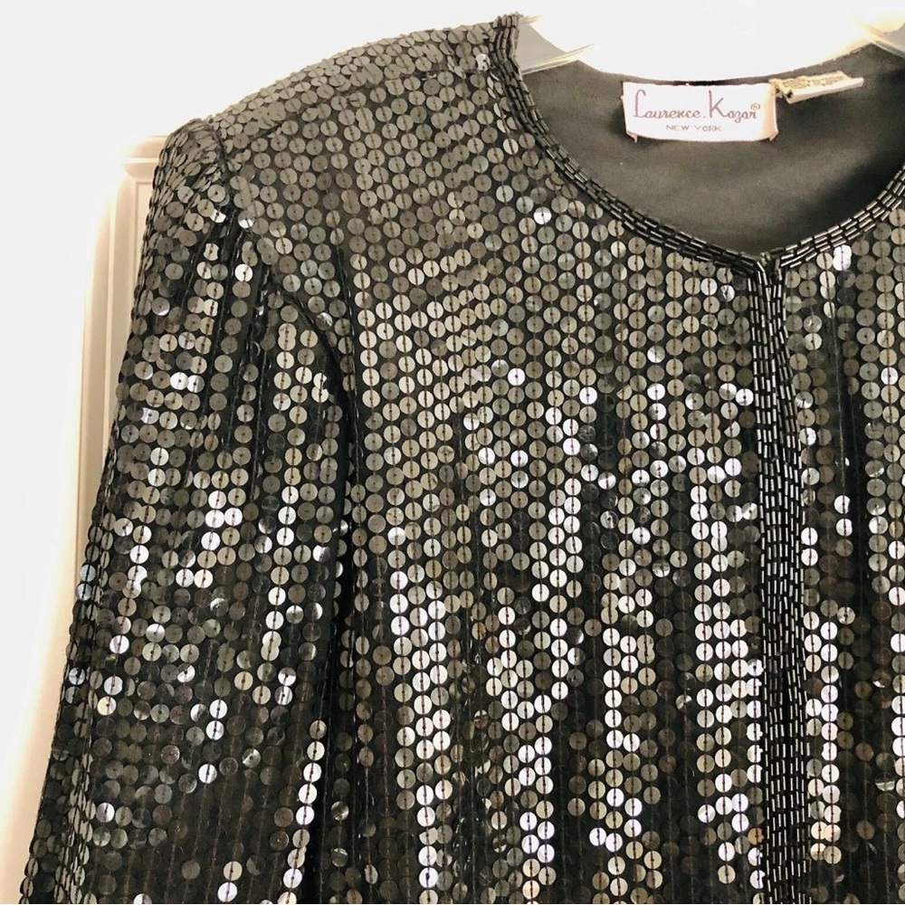 Black Sequin Jacket - image 5